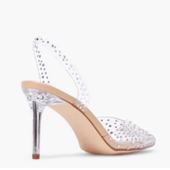 BRAND NEW NEVER WORN!!!Emma Clear Embellished Pump. Perfect wedding/ event shoes - Picture 7 of 15